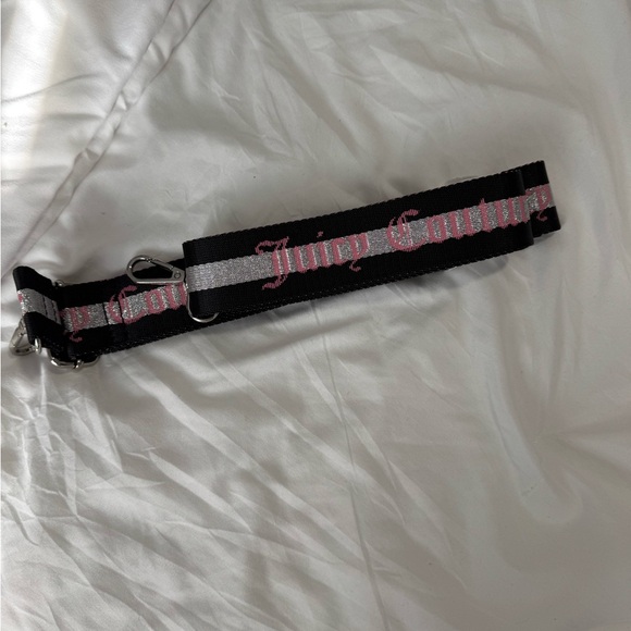 Juicy Couture Black and Pink Logo Strap - Picture 1 of 2